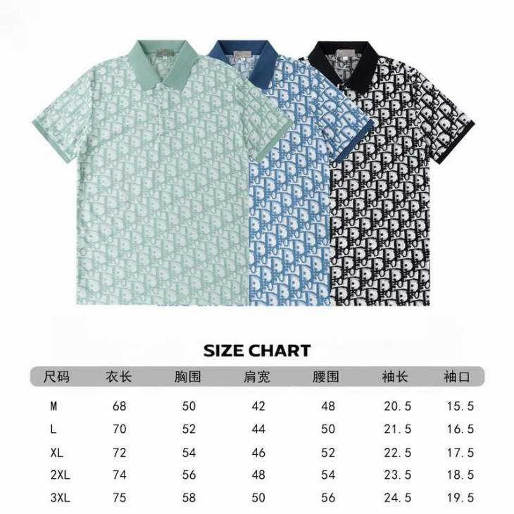 Dior Polo Shirts Short _SKUDiorM-3XLtltx47328461
